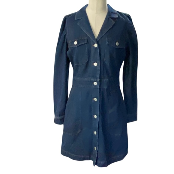 Rails Lisette button down long sleeve denim shirtdress NEW Size Small - Picture 14 of 15